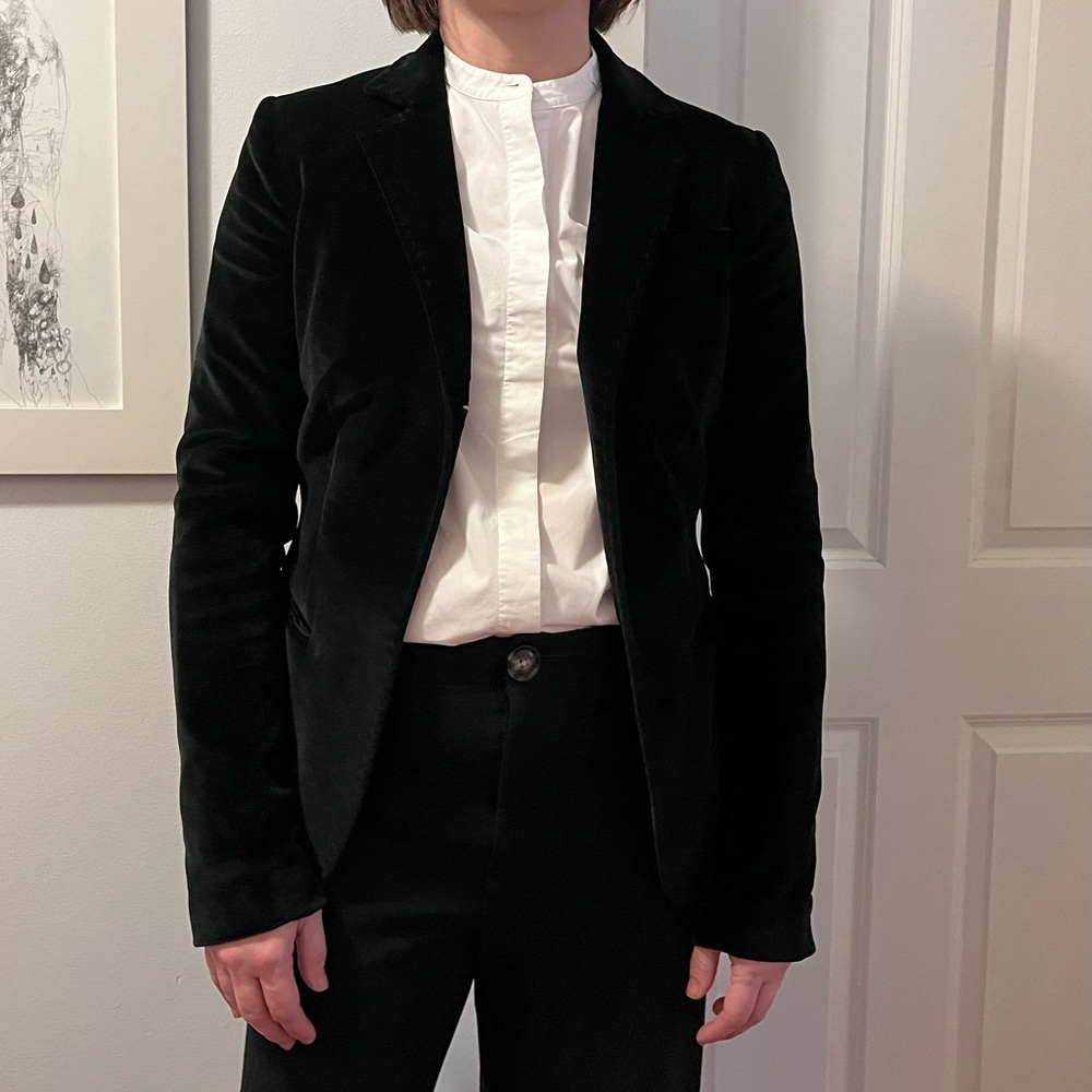 Dondup Black Velvet Blazer